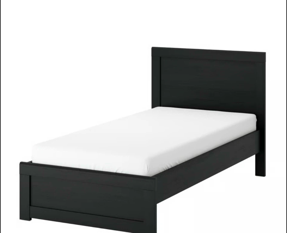 IKEA MALM Black Single Bed Frame