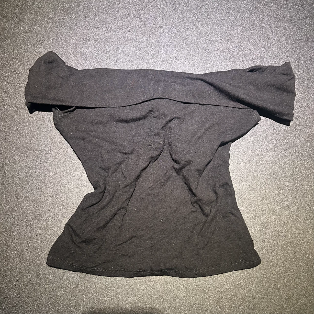 Black Twist Front Off-the-Shoulder Top - photo 2