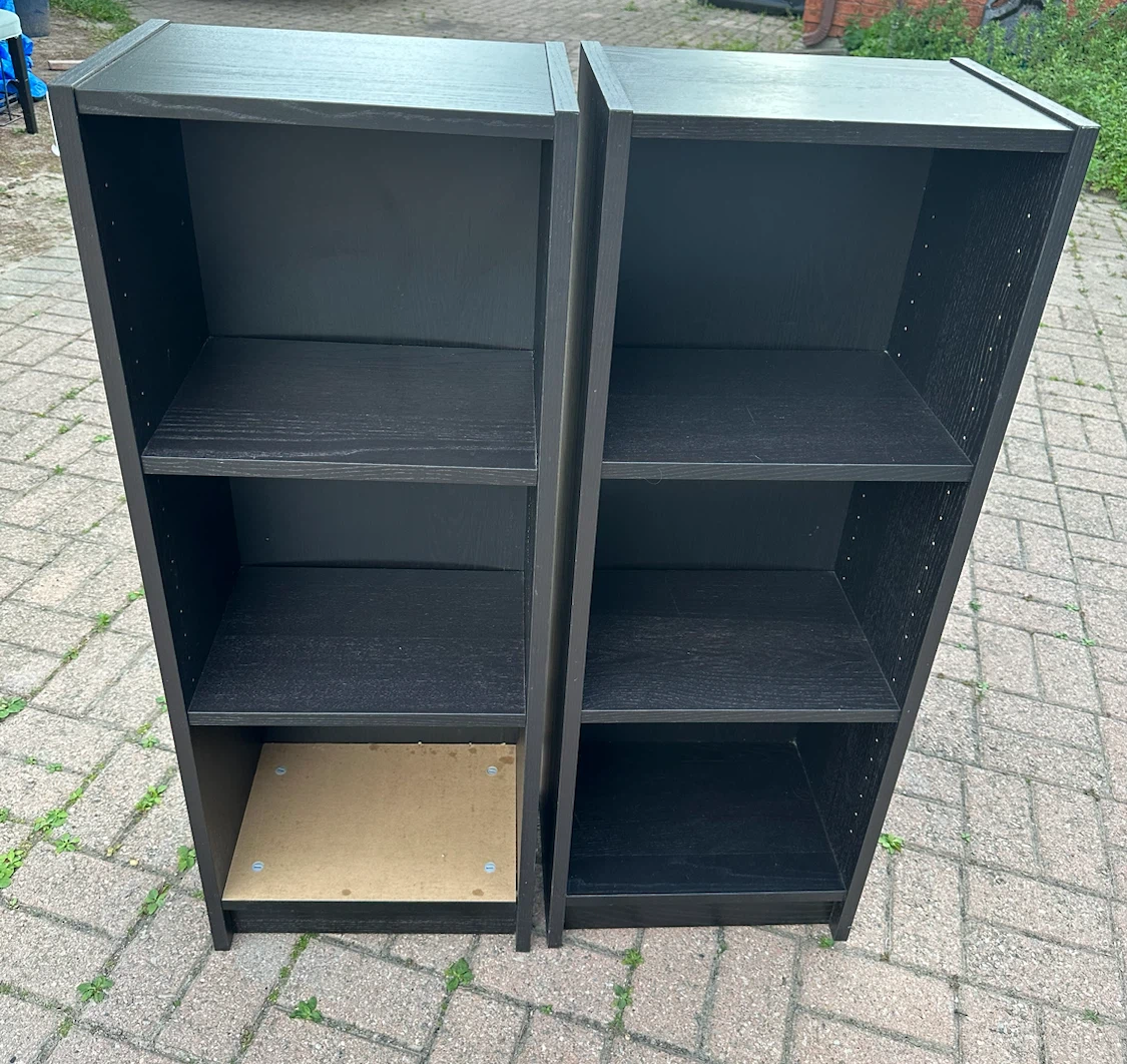 IKEA Black Bookshelves -  $50 for 2 - photo 2