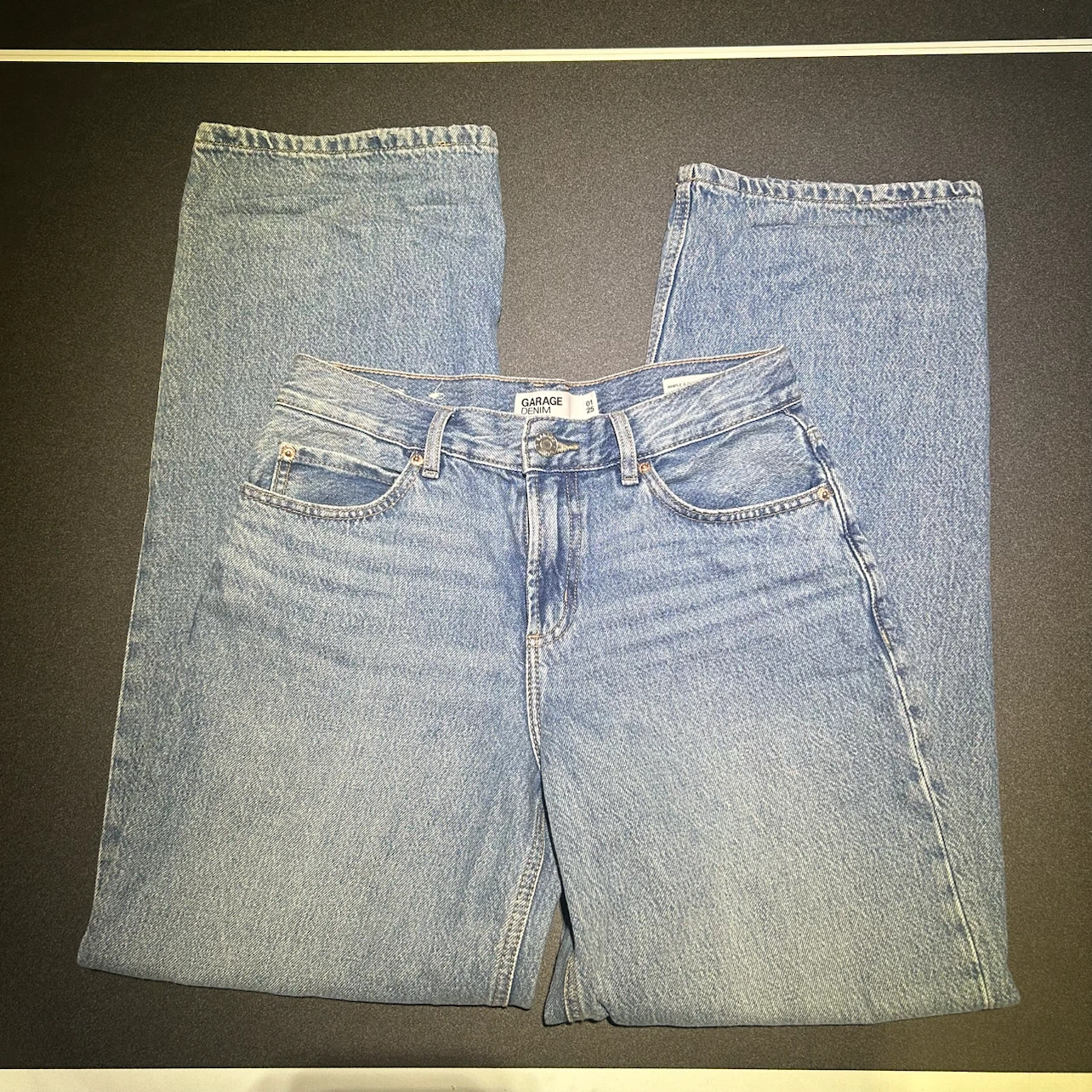 GARAGE DENIM Low Rise Baggy Jeans