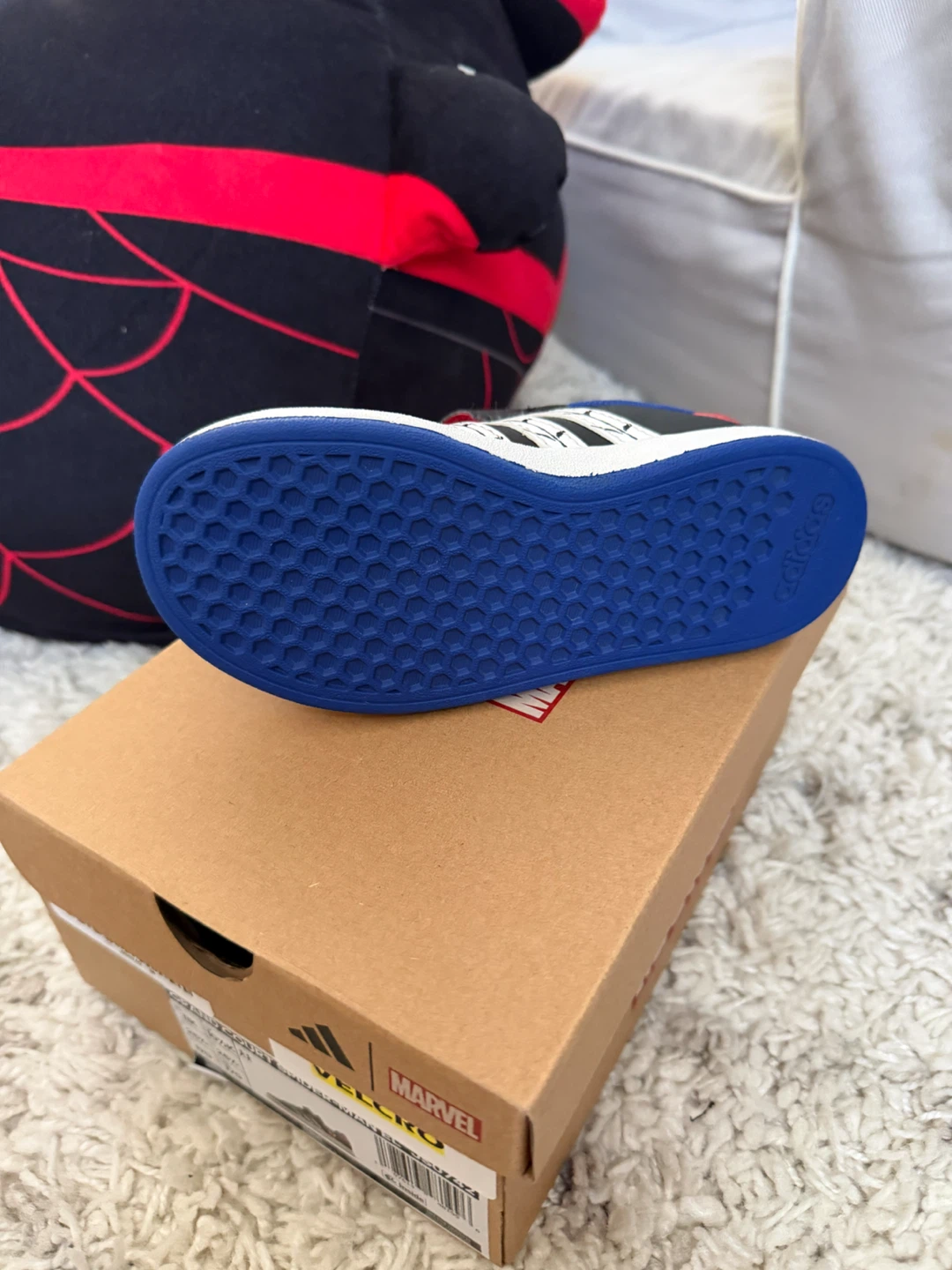 Adidas Grand Court Spider-Man EL Toddler Shoes - photo 2