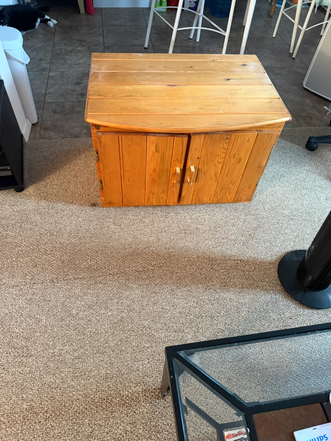 Wooden Storage Cabinet with Doors - photo 2