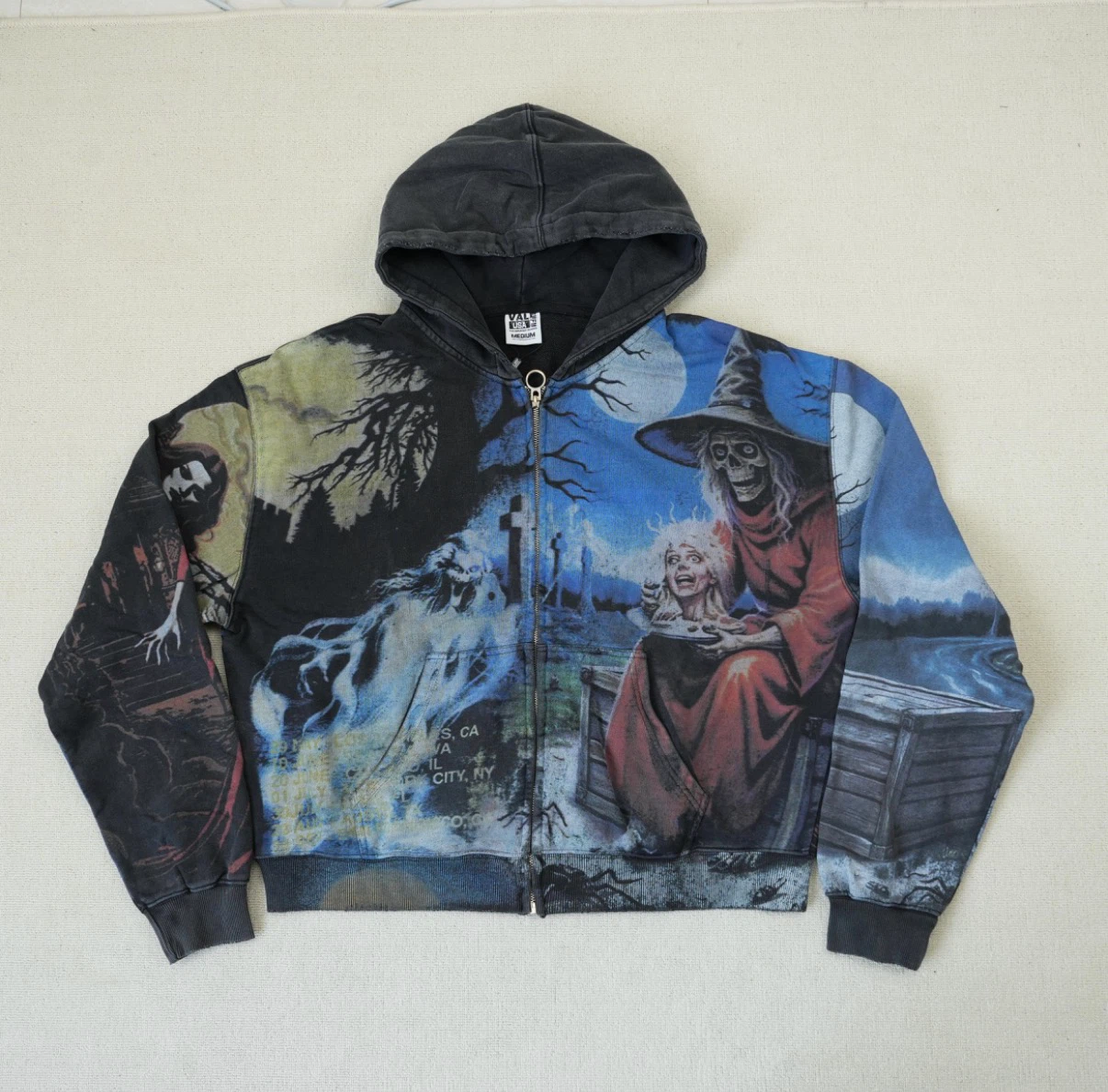 Vale USA Graphic Zip-Up Hoodie
