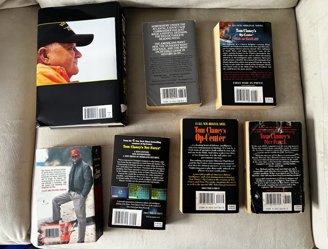 Tom Clancy Books - 7 Novel Collection - photo 3