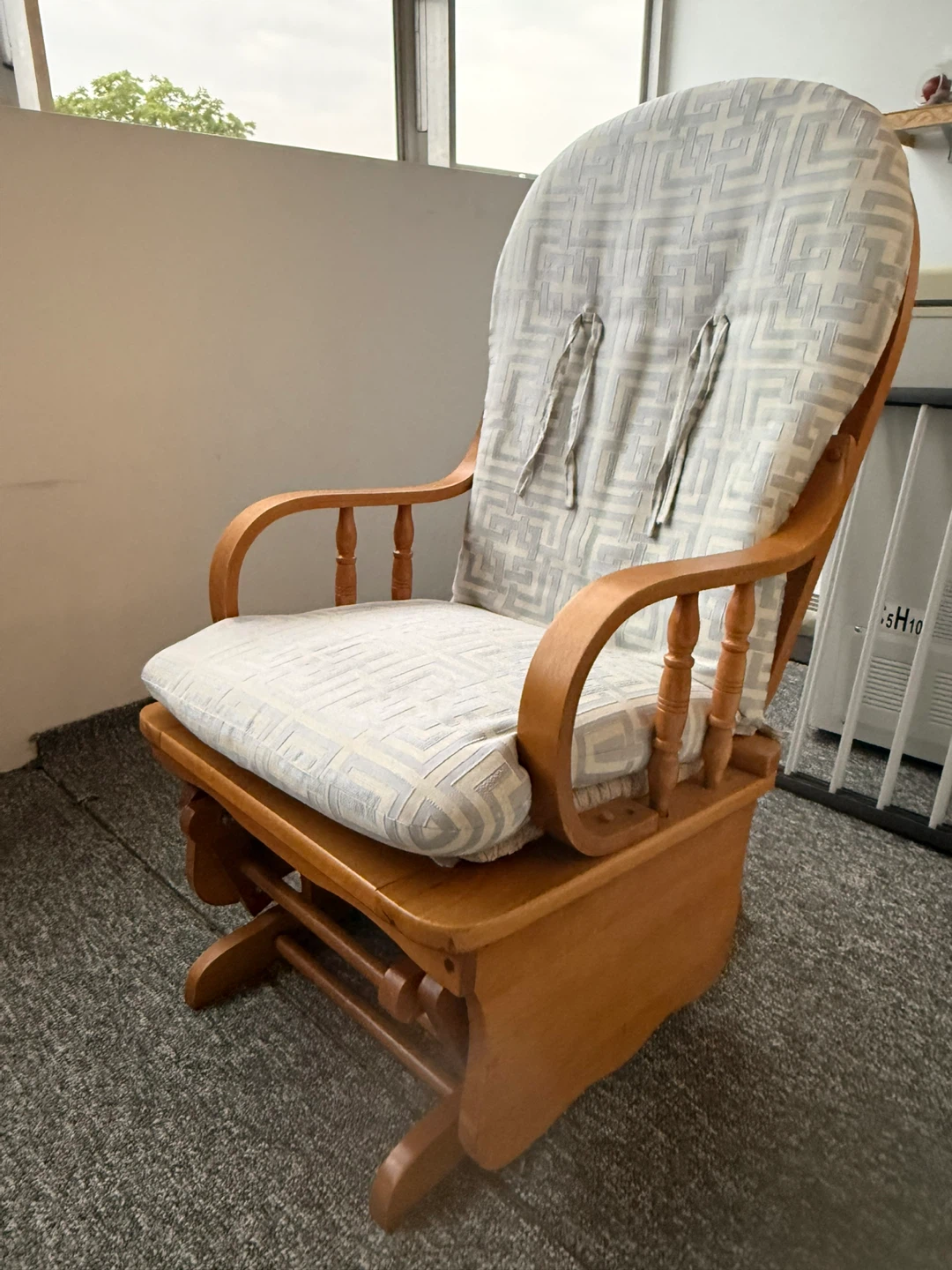 Wooden Glider Rocking Chair