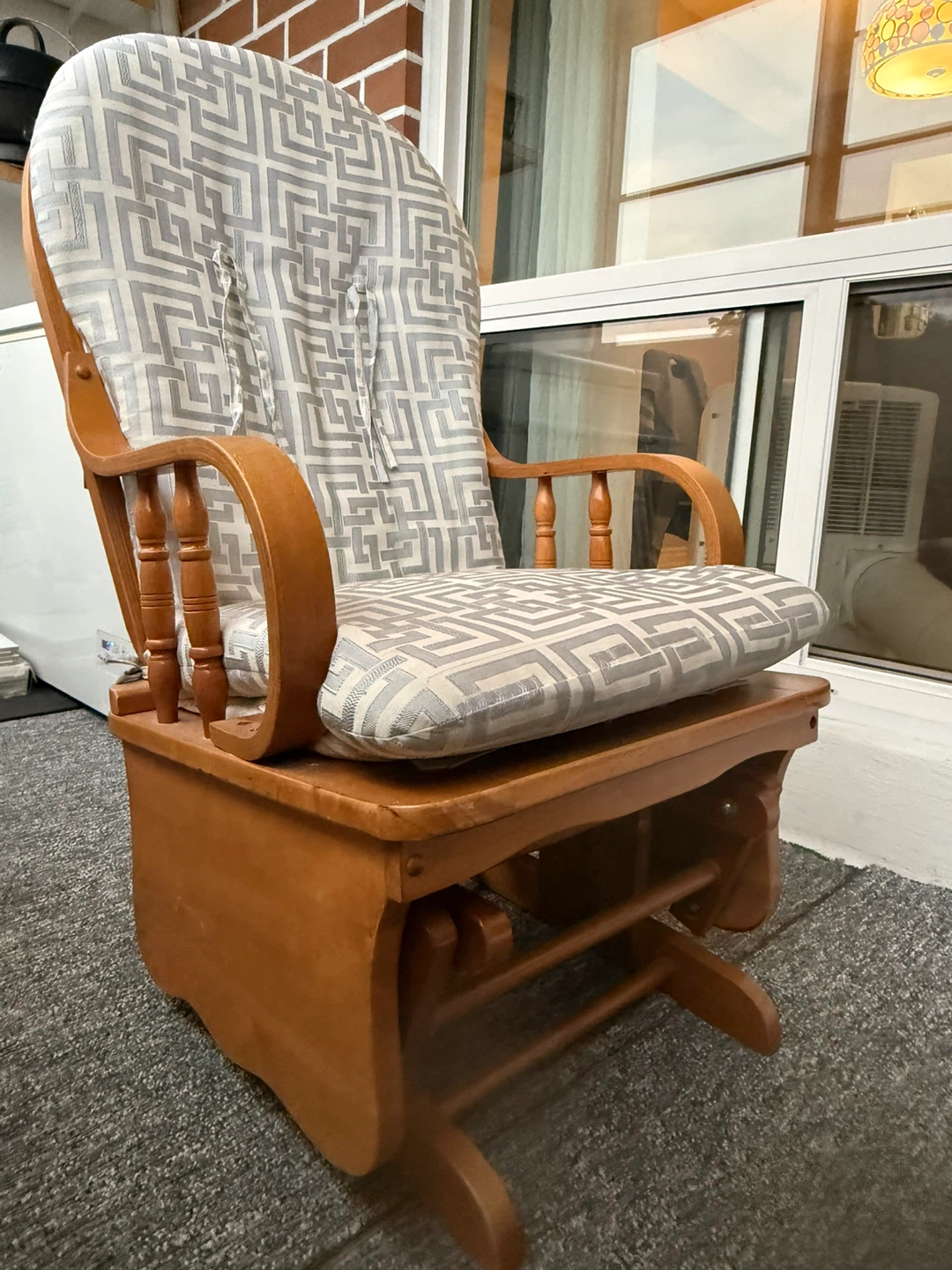 Wooden Glider Rocking Chair - photo 3