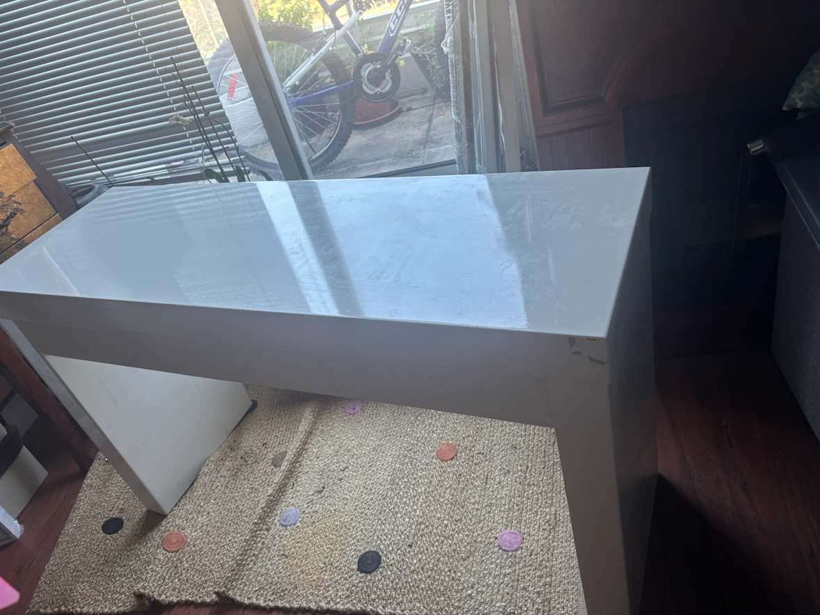 White Console Table