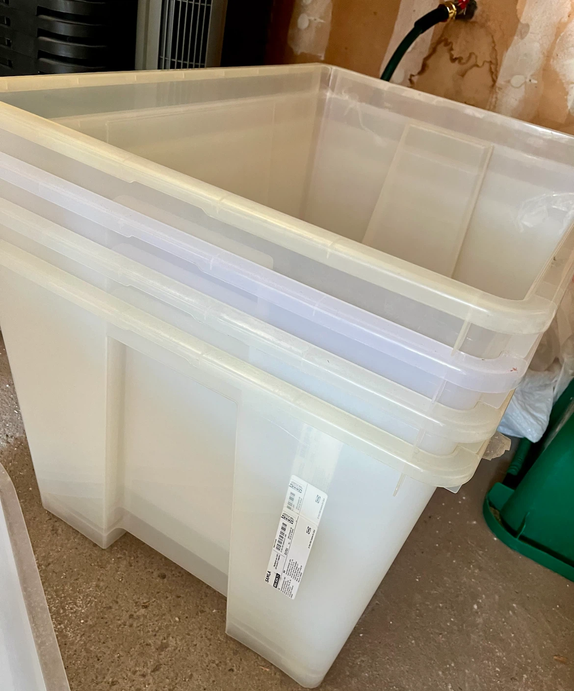 4 IKEA SAMLA Storage Boxes - Large with wheels