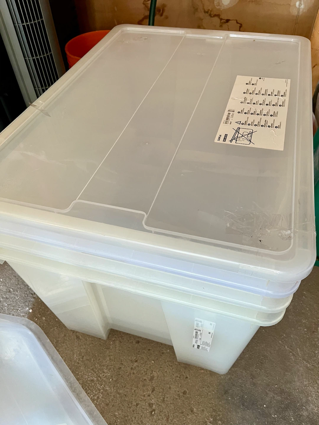 4 IKEA SAMLA Storage Boxes - Large with wheels - photo 2