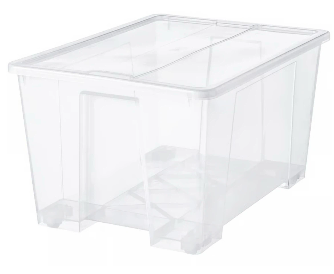 4 IKEA SAMLA Storage Boxes - Large with wheels - photo 5