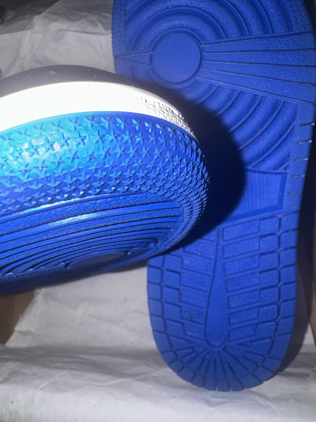 Jordan 1 Mid (PS) Black Hyper Royal-White -2019 Size 1Y - photo 4