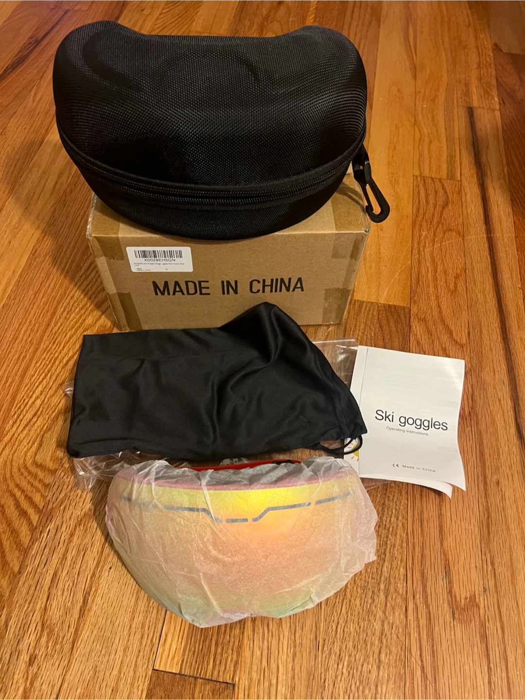 Red ANTI FOG Ski Goggles with Case - photo 2
