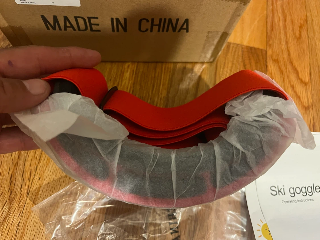 Red ANTI FOG Ski Goggles with Case - photo 3