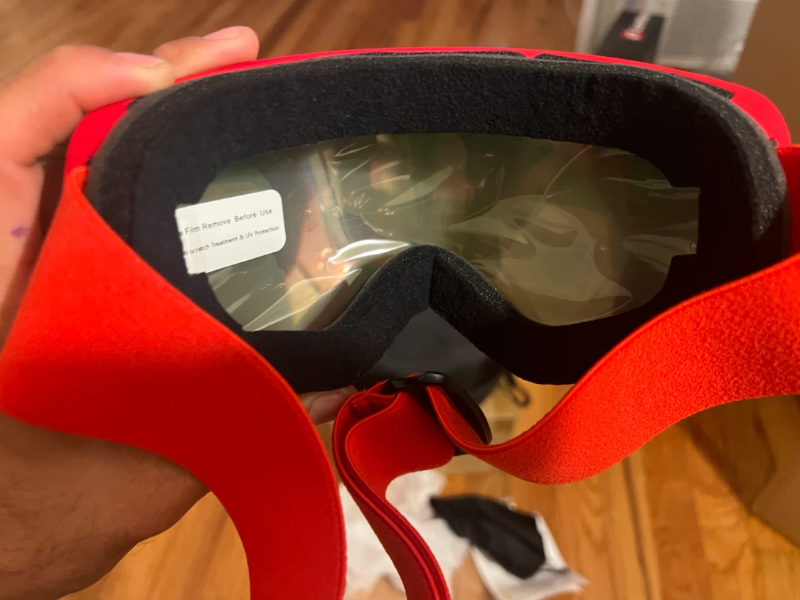 Red ANTI FOG Ski Goggles with Case - photo 5