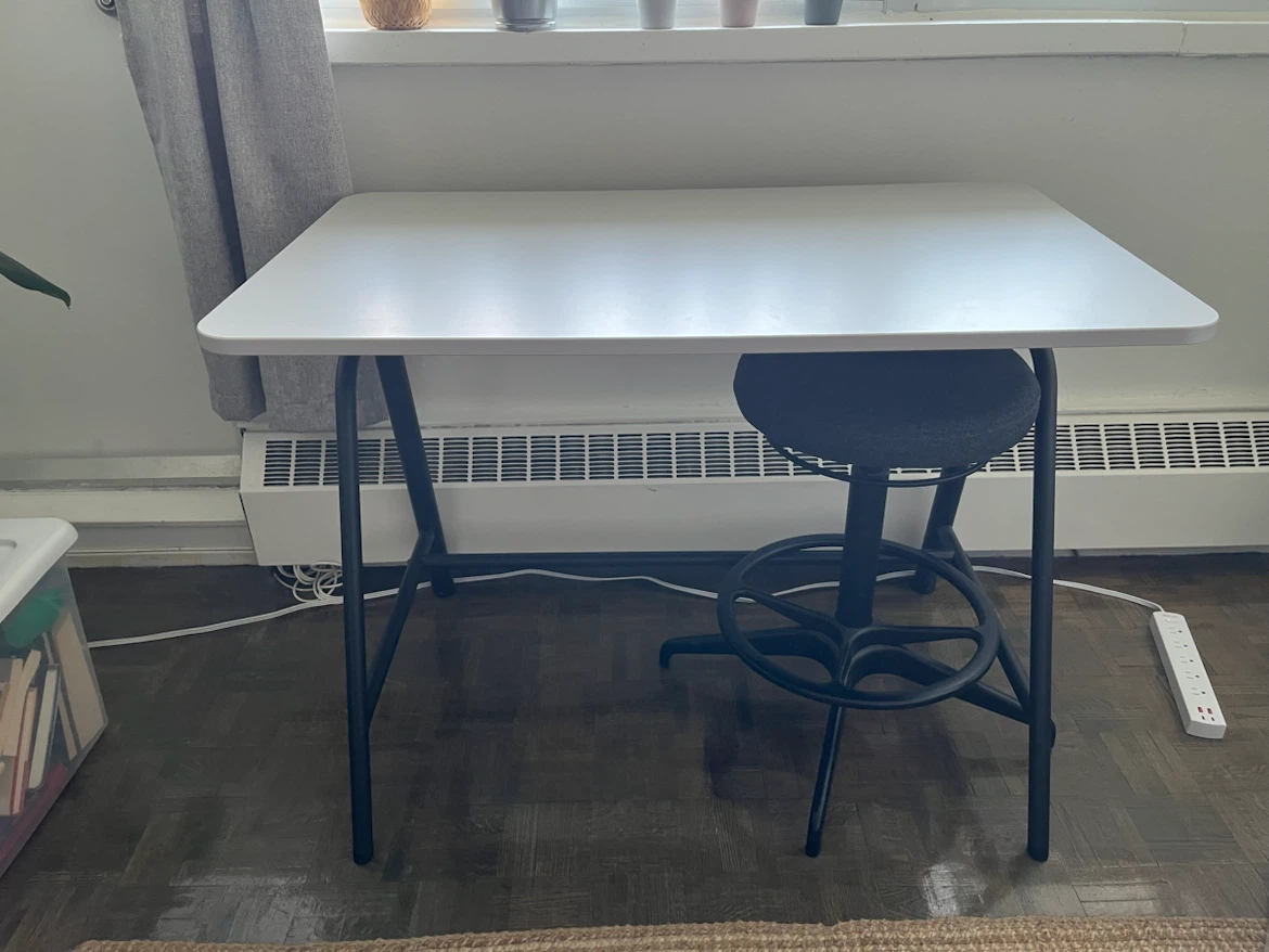 Adjustable (Stand/Sit) Desk with Stool