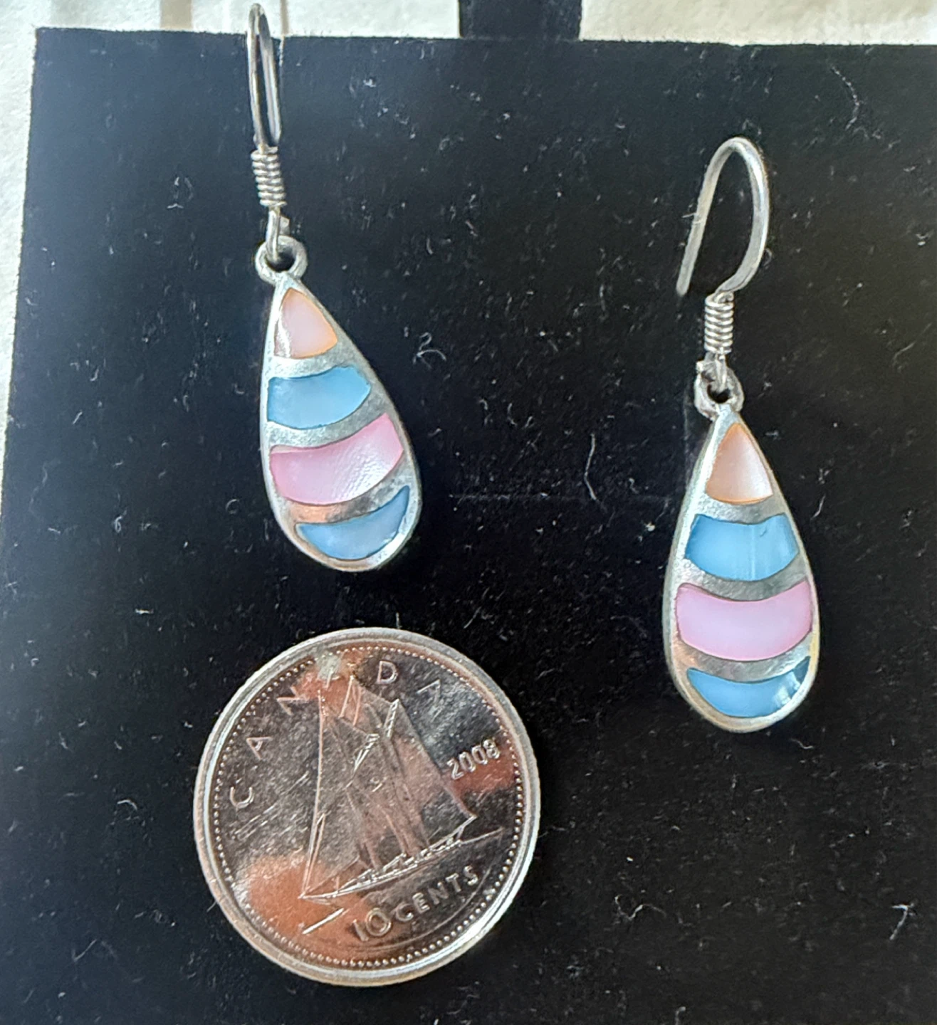 Sterling Silver Trishe Mother Of Pearl Teardrop Earrings