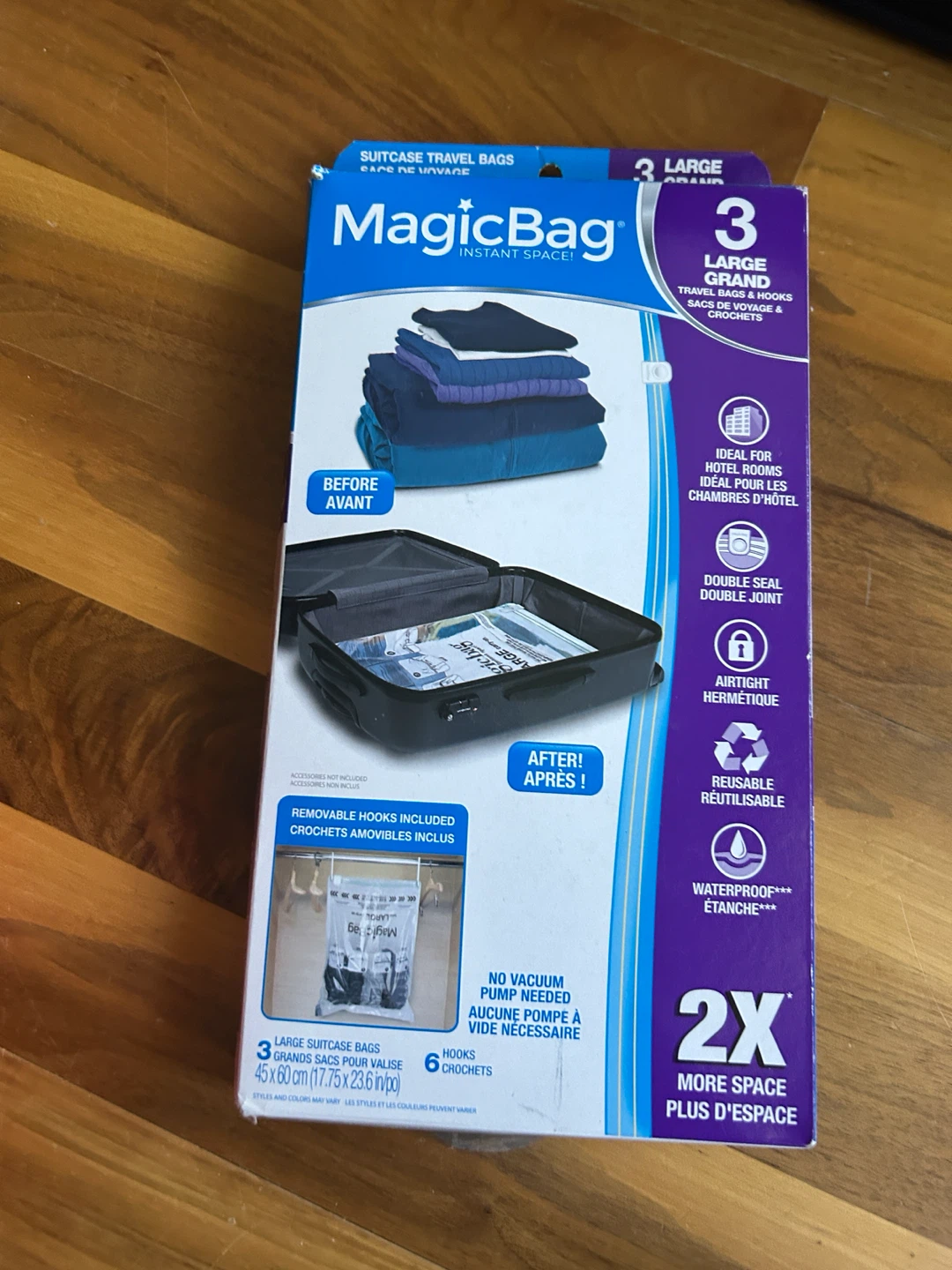 Magic Bag Instant Space Large Suitcase Travel Bags (3 Count)