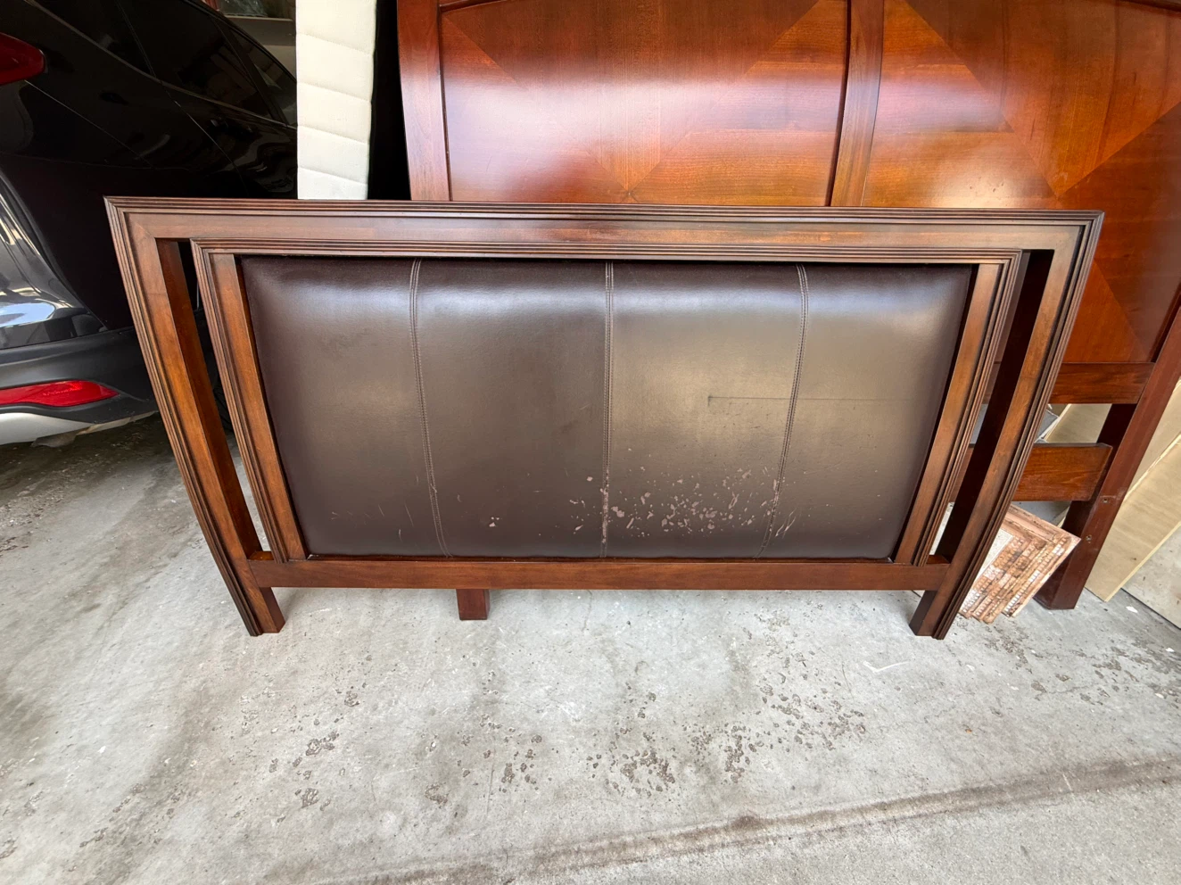 Queen Headboard and bed frame