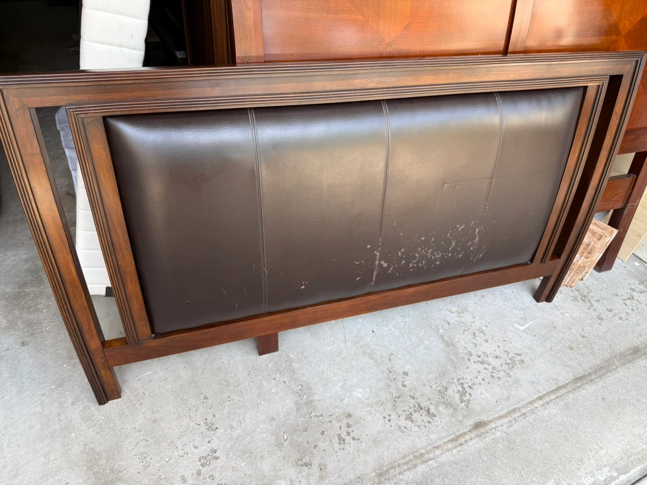 Queen Headboard and bed frame - photo 2