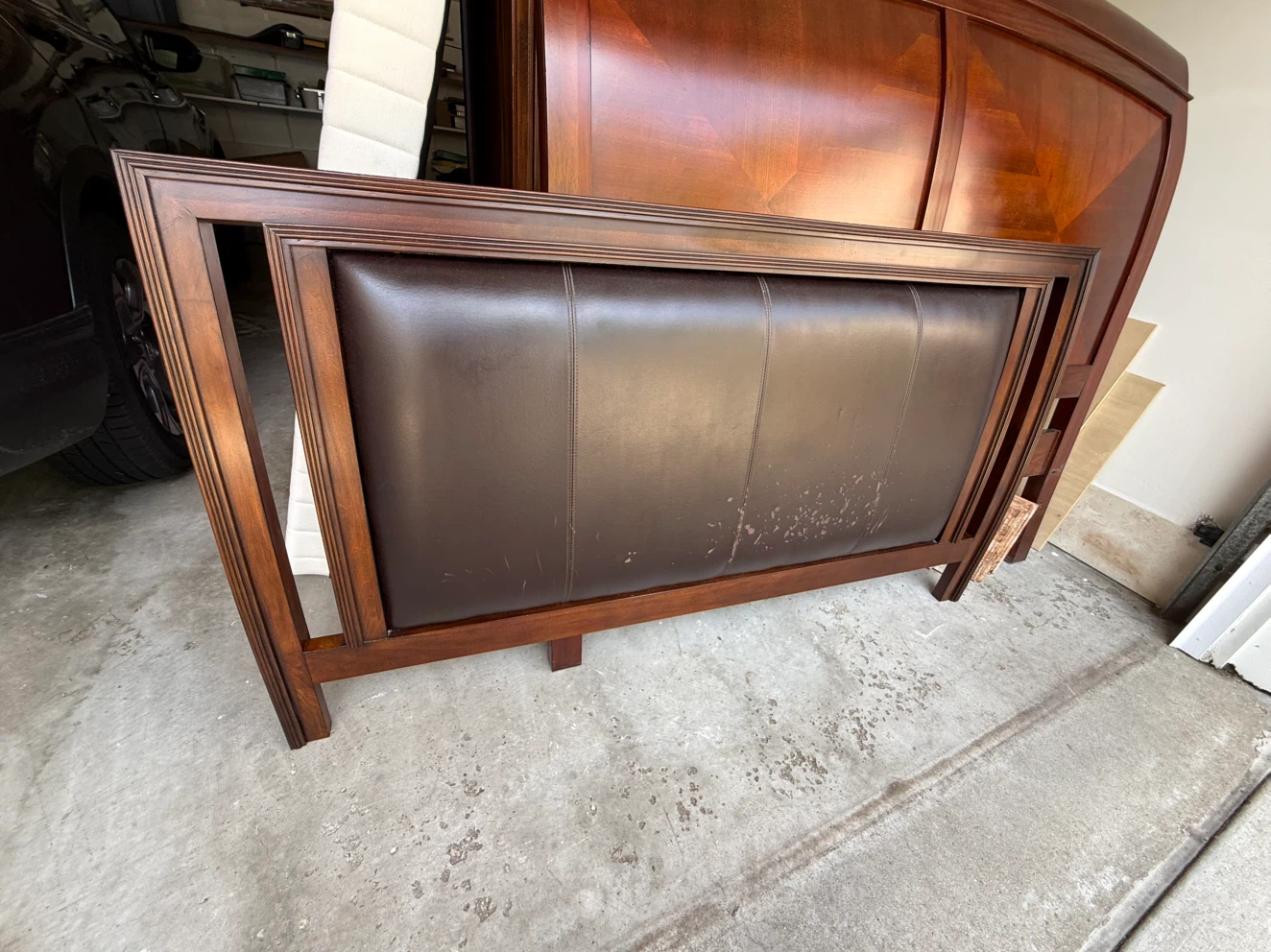 Queen Headboard and bed frame - photo 3