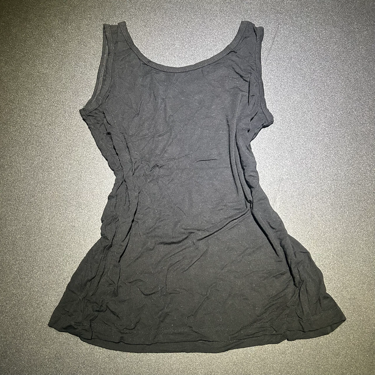 Black Tank Top with Rhinestones - photo 2
