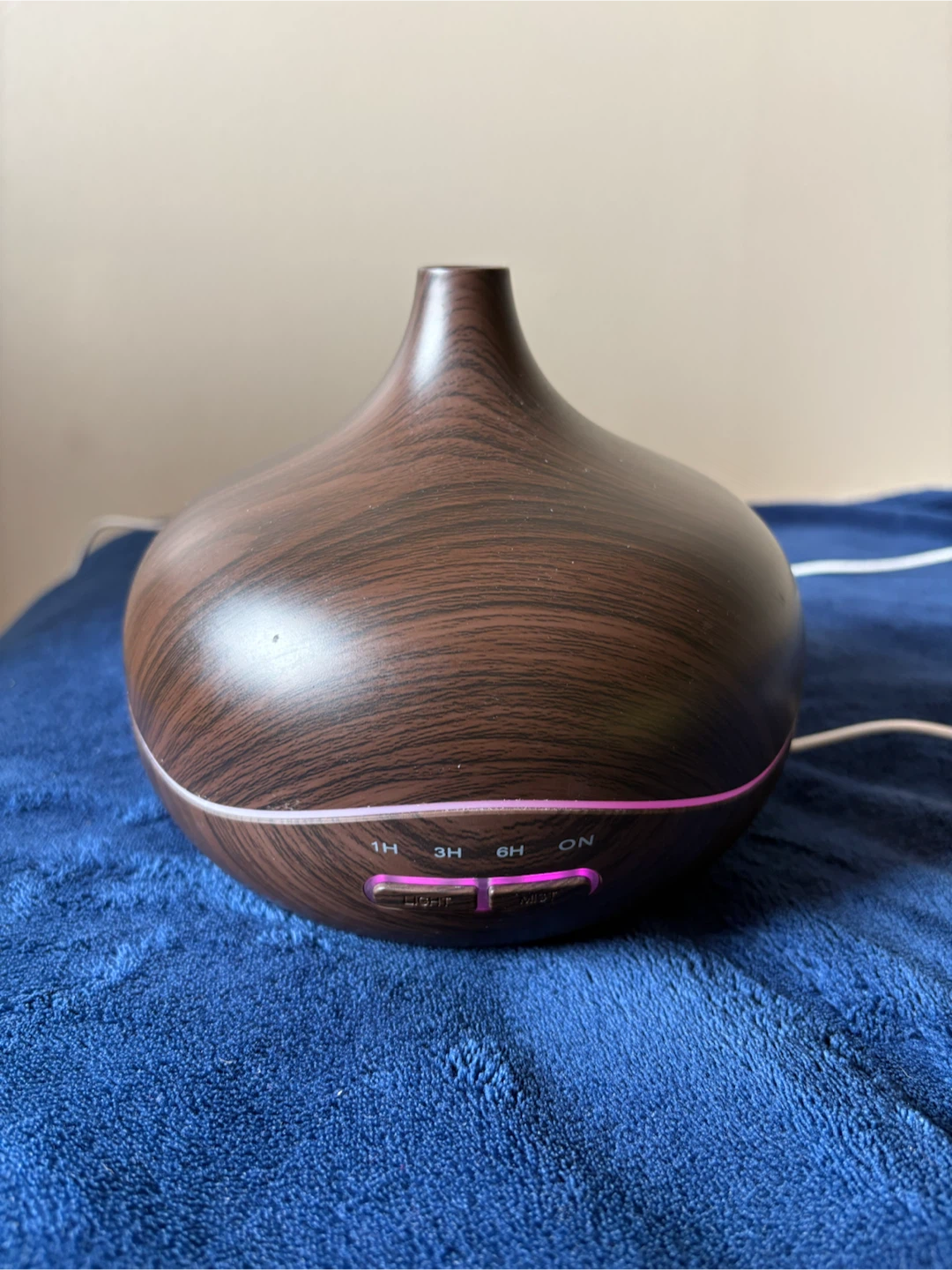 Wood Grain Aroma Diffuser with Timer Settings - $10