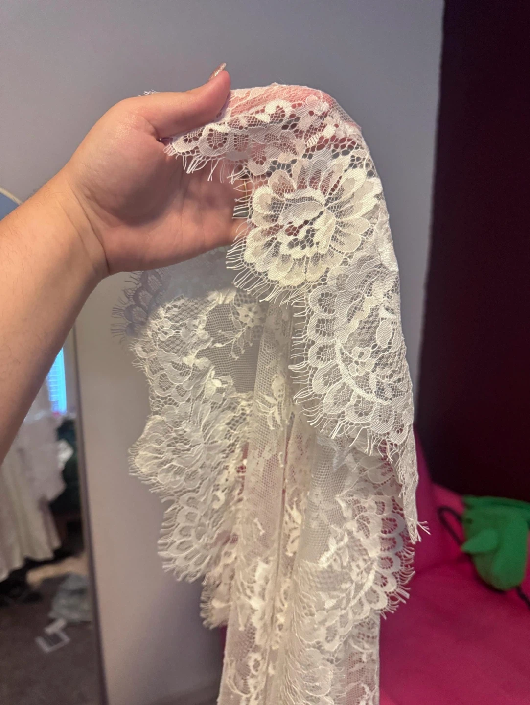 Floral Lace Cathedral Veil - photo 2