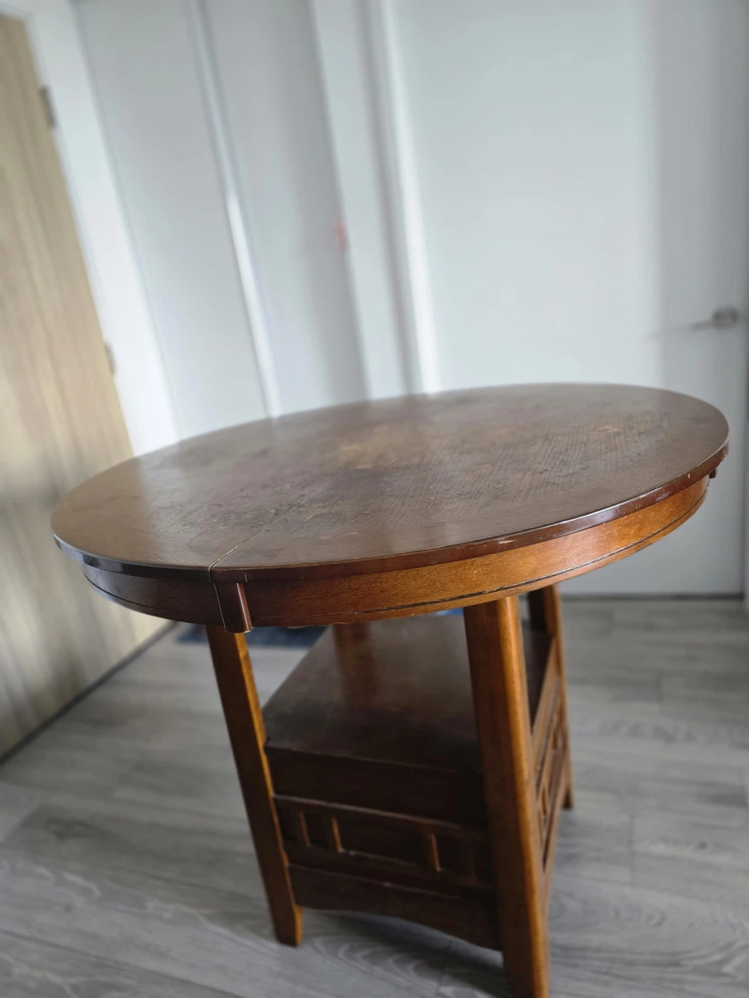 Wooden Round Accent Table