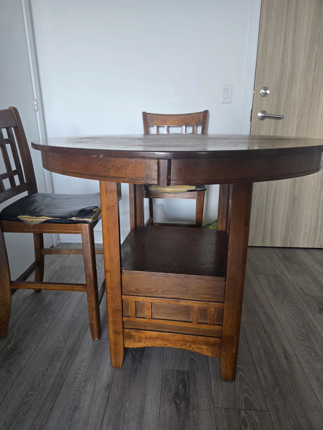 Wooden Round Accent Table - photo 2