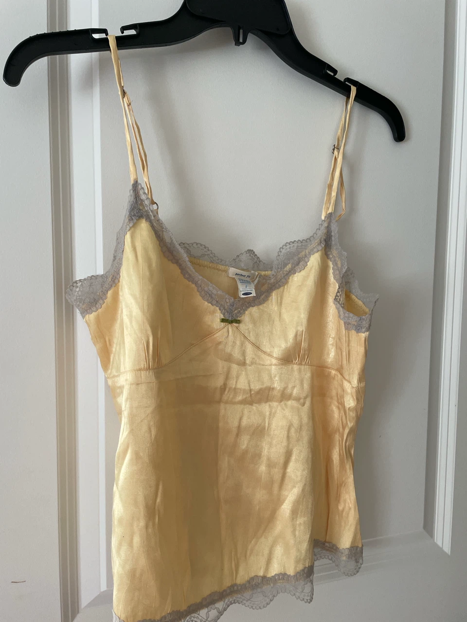 Old Navy Yellow Lace Trim Cami Top