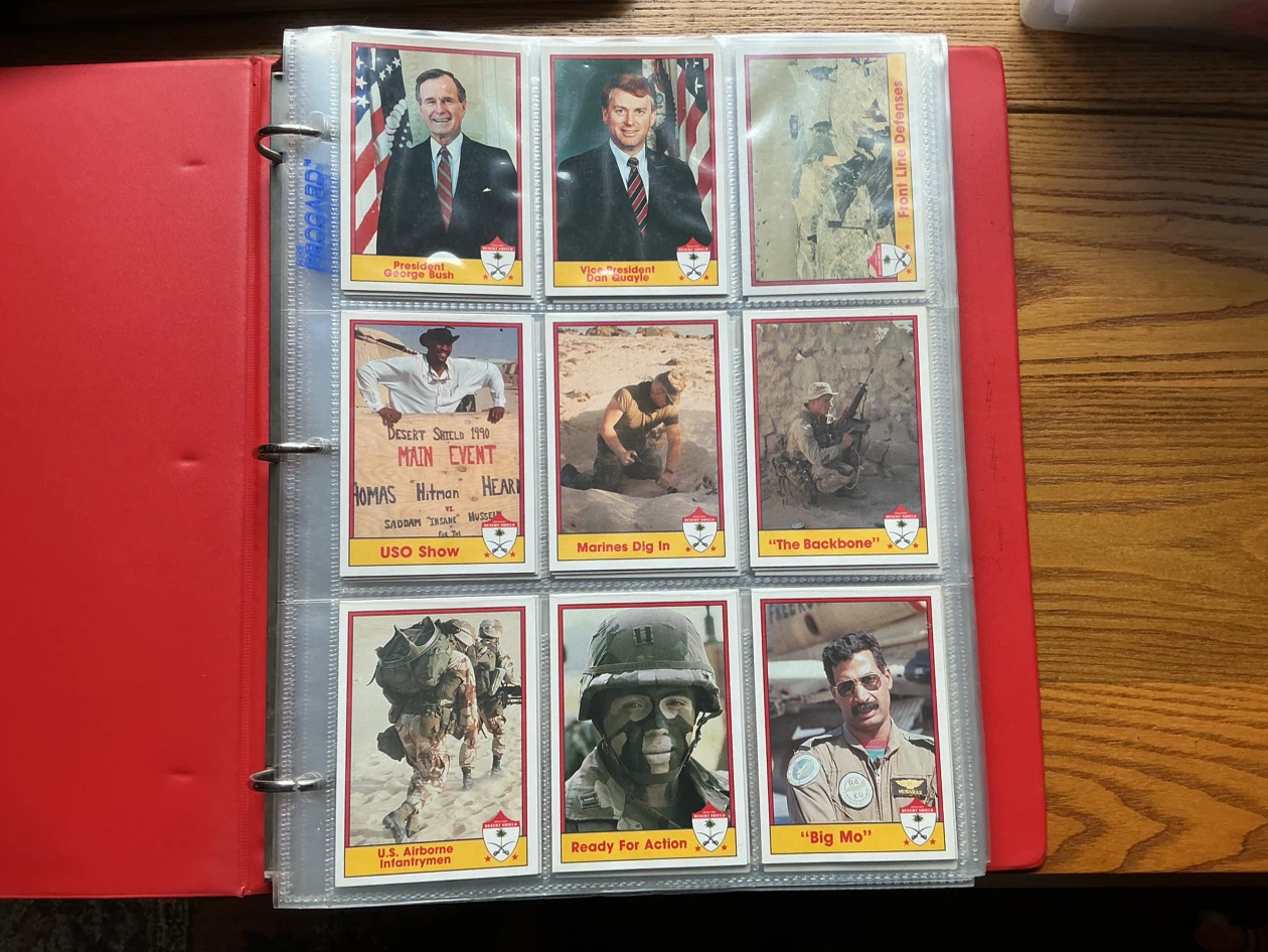 1991 Pacific Operation Desert Shield 110 Trading Cards Binder - photo 2
