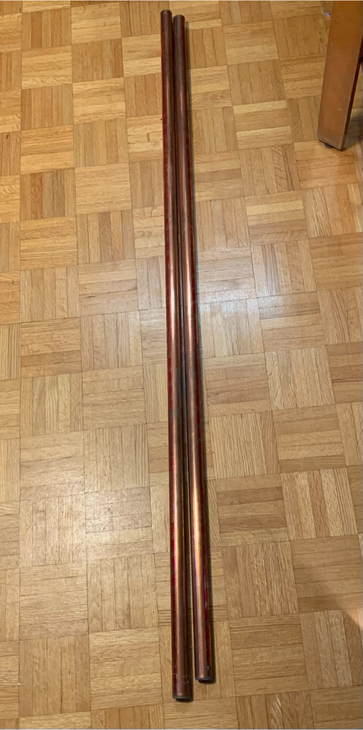Copper Pipes (2 pieces)