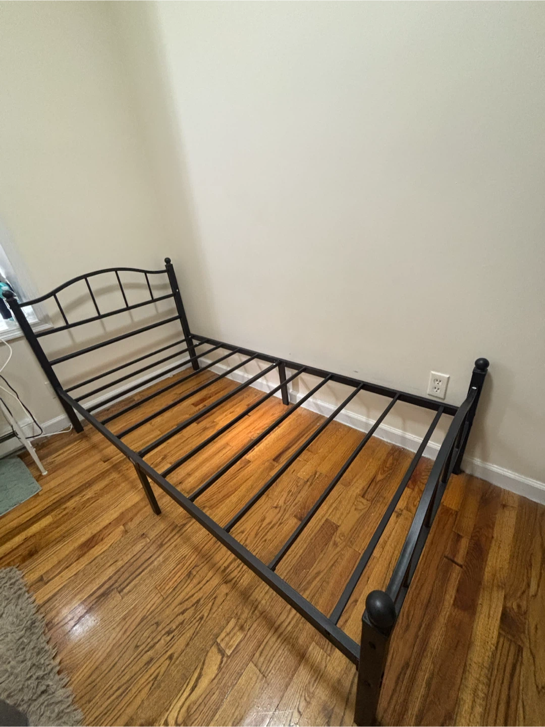 Black Metal Twin Bed Frame - photo 2