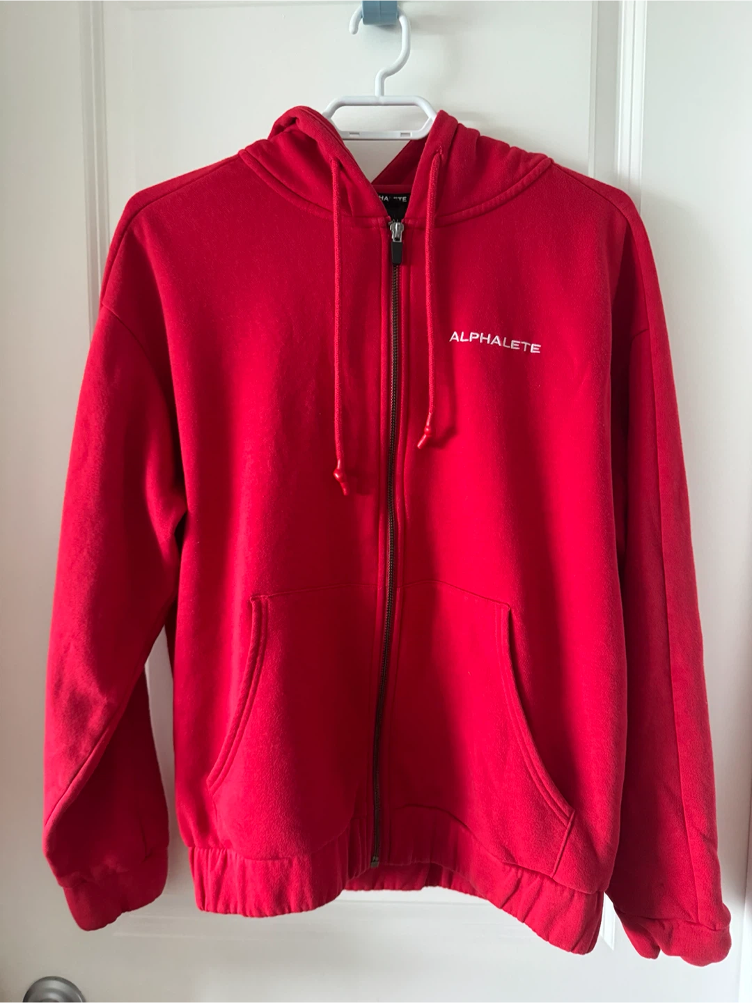 Alphalete Red Zip-Up Hoodie