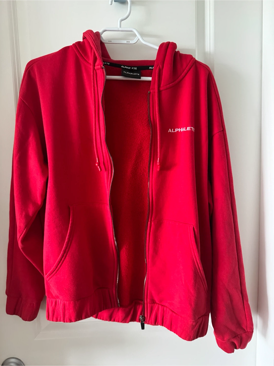 Alphalete Red Zip-Up Hoodie - photo 2