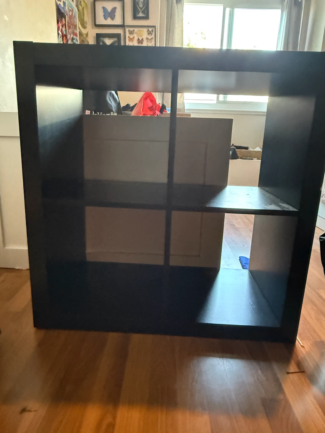 Black Cube Storage Unit