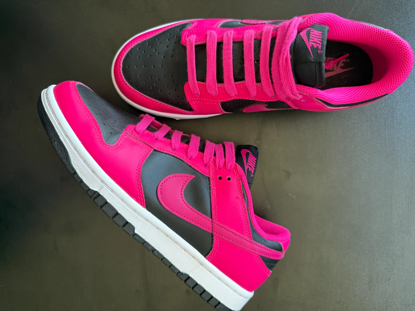 Nike Dunk Low Pink and Black Shoes - photo 3