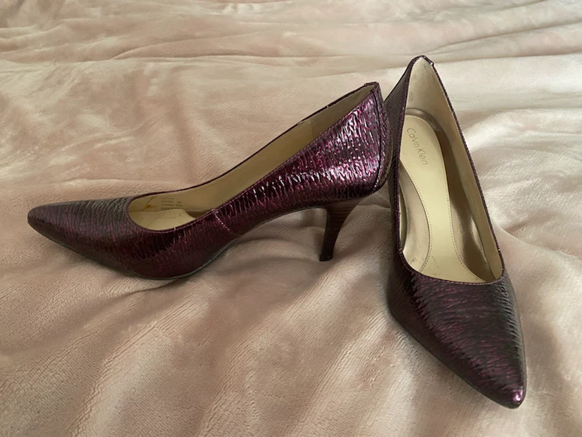 Calvin Klein Women's Purple Pointed Toe Heels