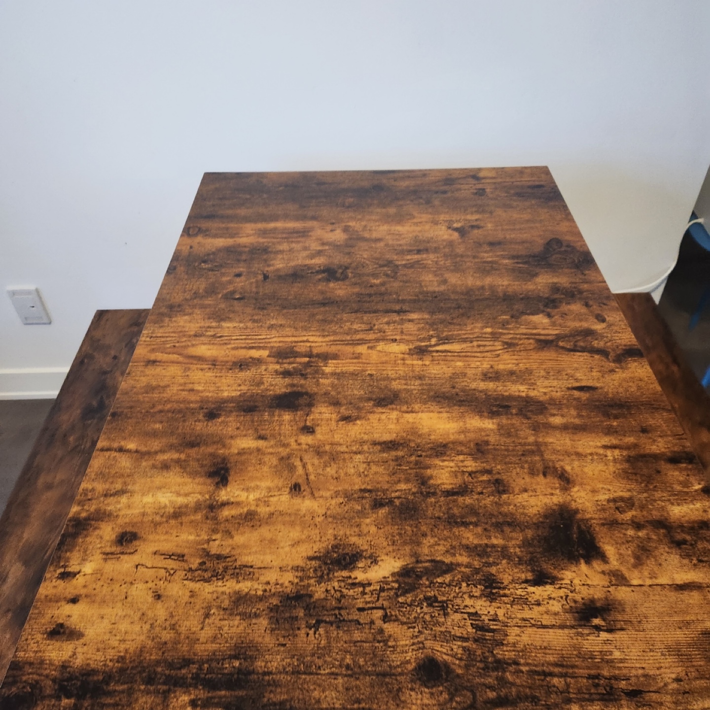 Rustic Wood Dining Table with Benches - photo 2