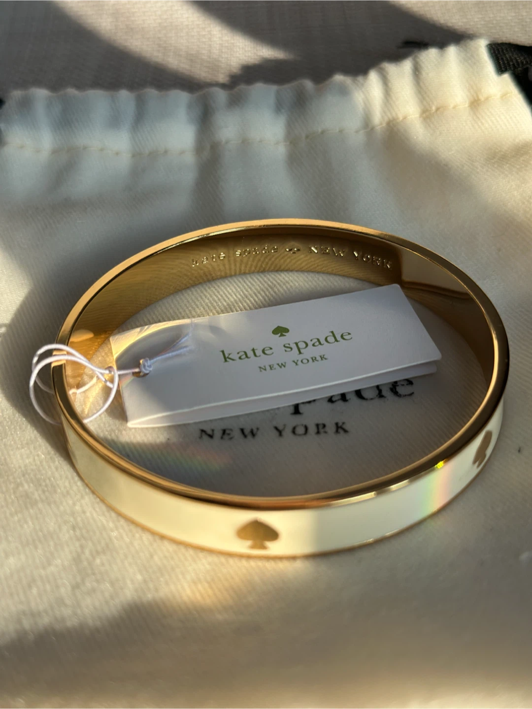 Kate Spade "Spade" Enamel Bangle Bracelet
