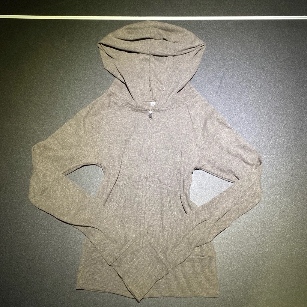 Grey Zip-Up Hoodie