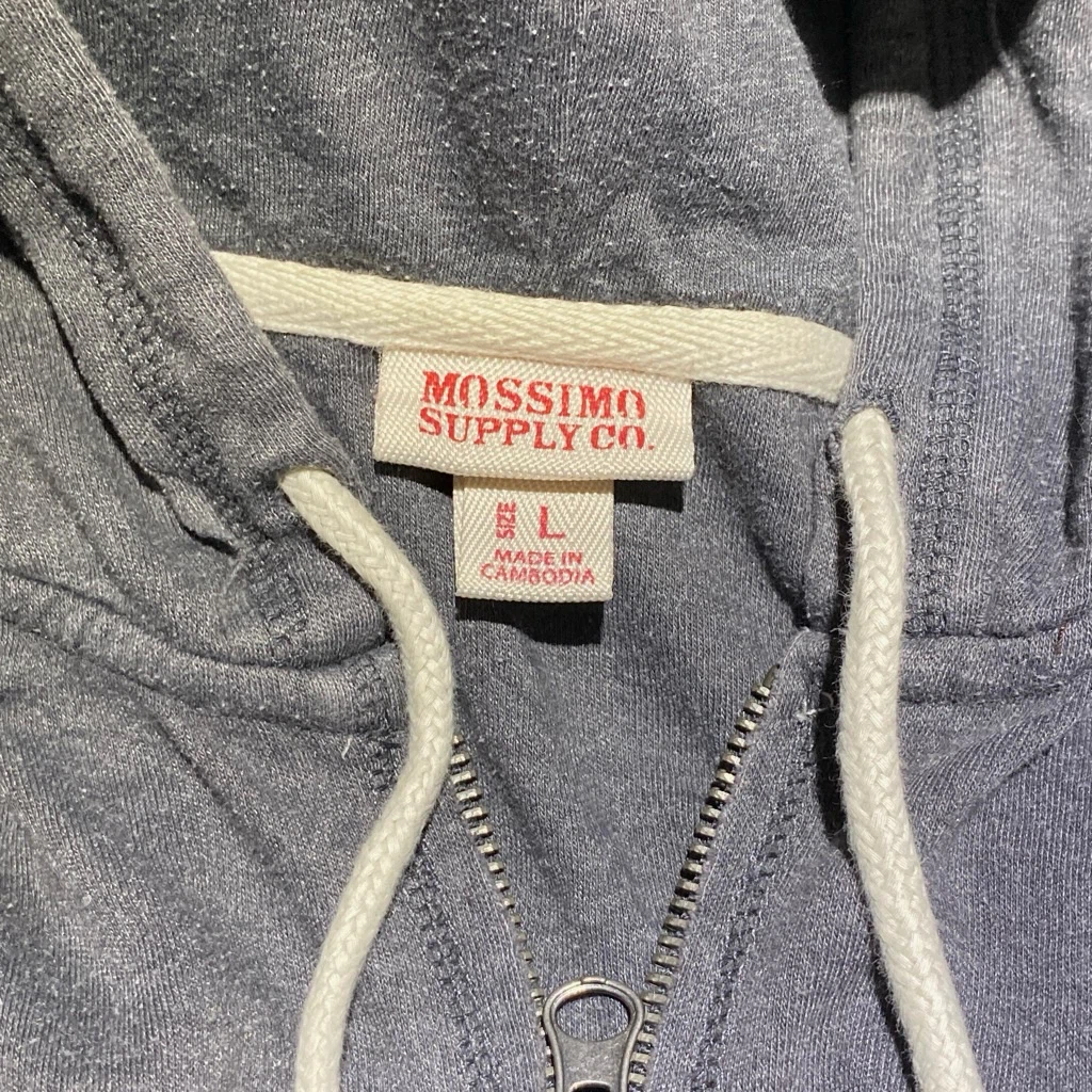 Mossimo Supply Co. Grey Zip-Up Hoodie - photo 3