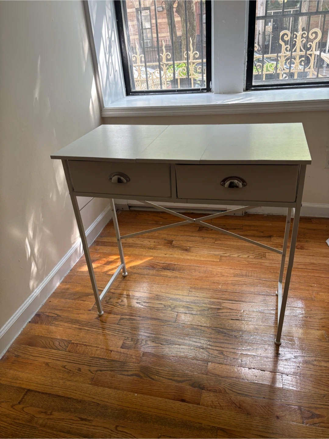 Small Desk with Two Storage Drawers