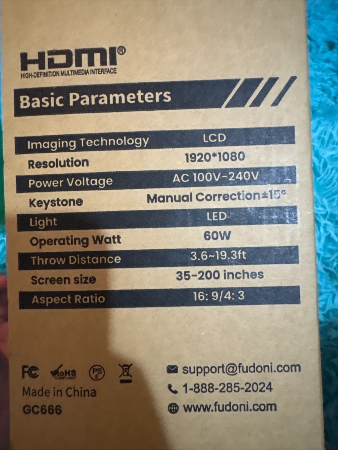 FUDONI LCD Projector GC666 (brand new) - photo 2
