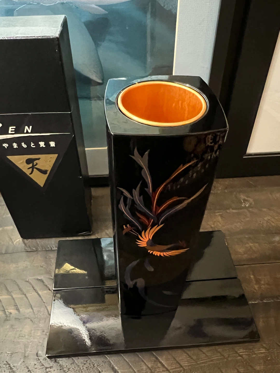 Designer Japanese Lacquer Ikebana Vase - photo 4