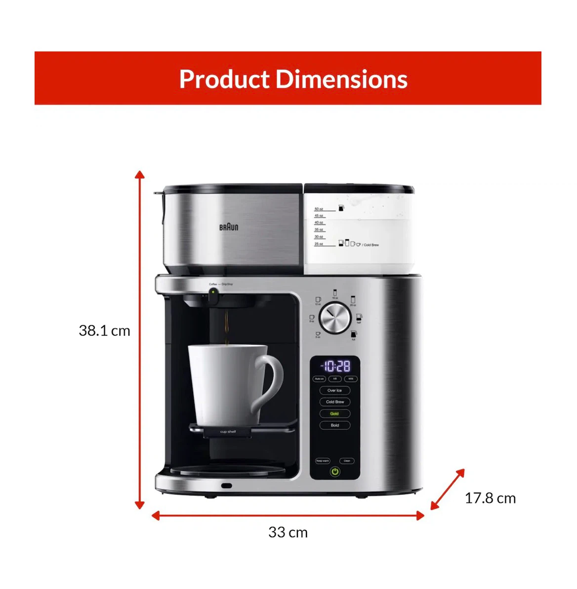 Braun MultiServe Programmable Coffee Maker 10 Cups - photo 3