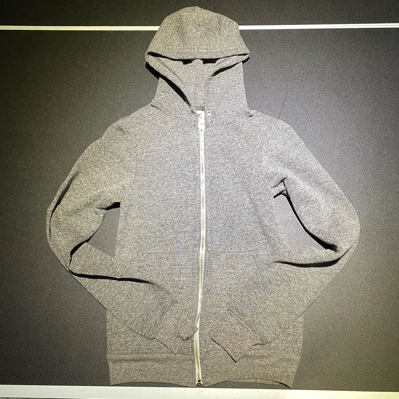 American Apparel Grey Zip-Up Hoodie