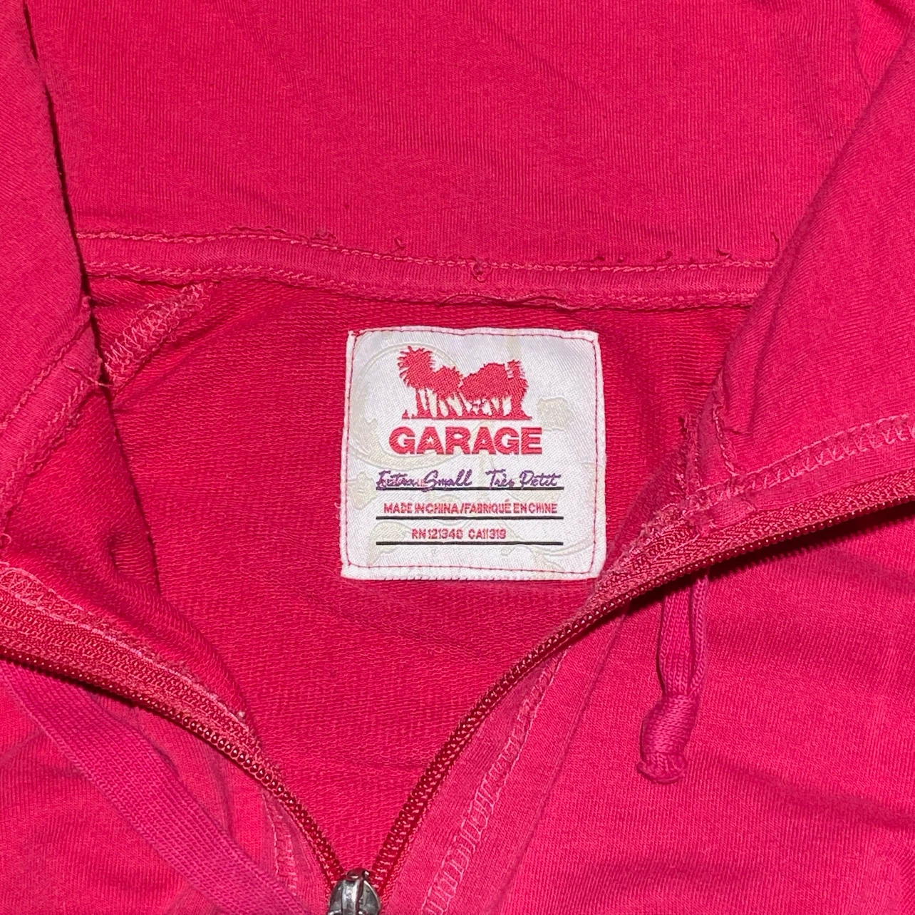 Garage Pink Full Zip Hoodie - photo 3