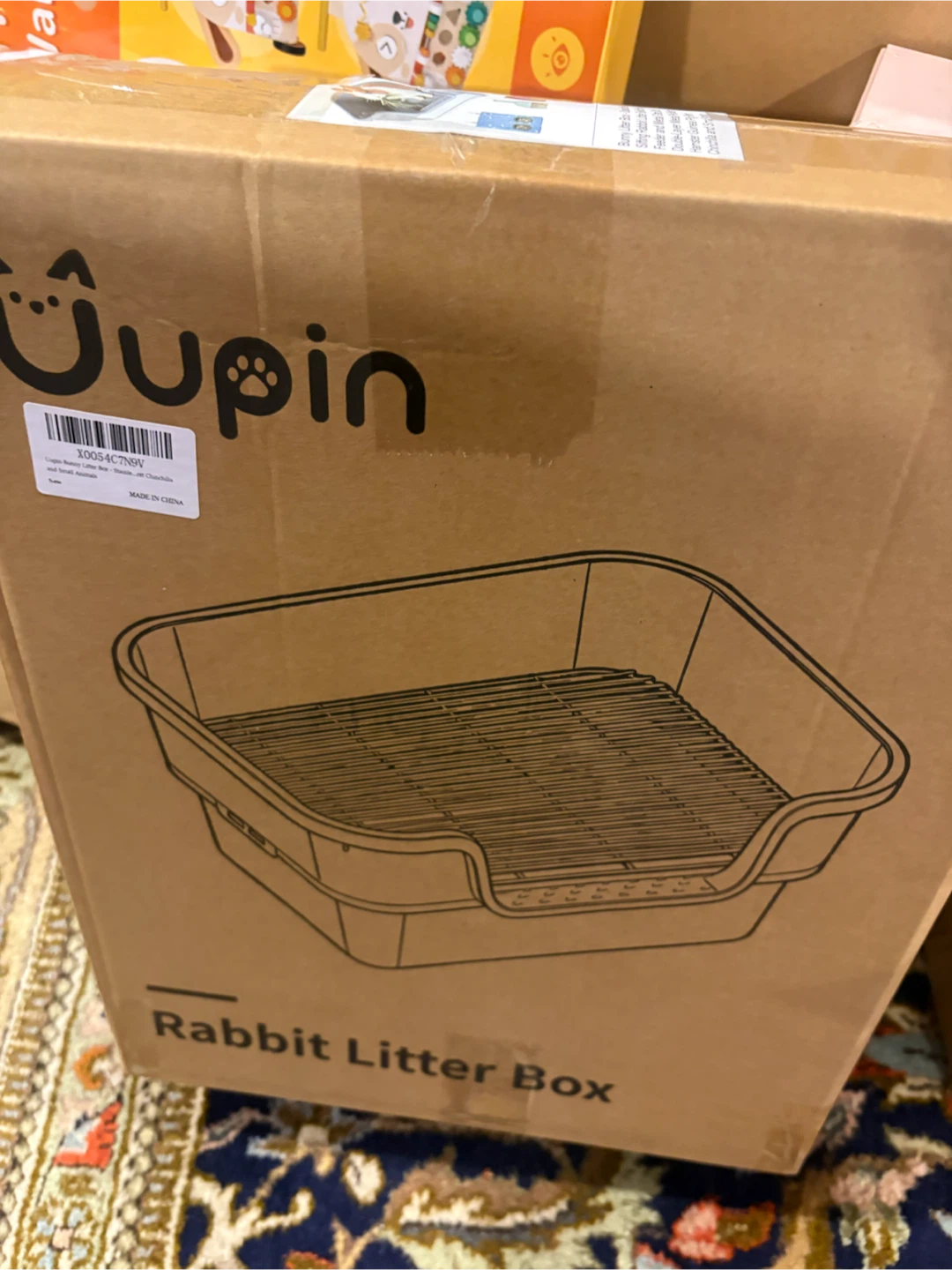 Uupin Rabbit Litter Box with Hay Feeder - photo 2