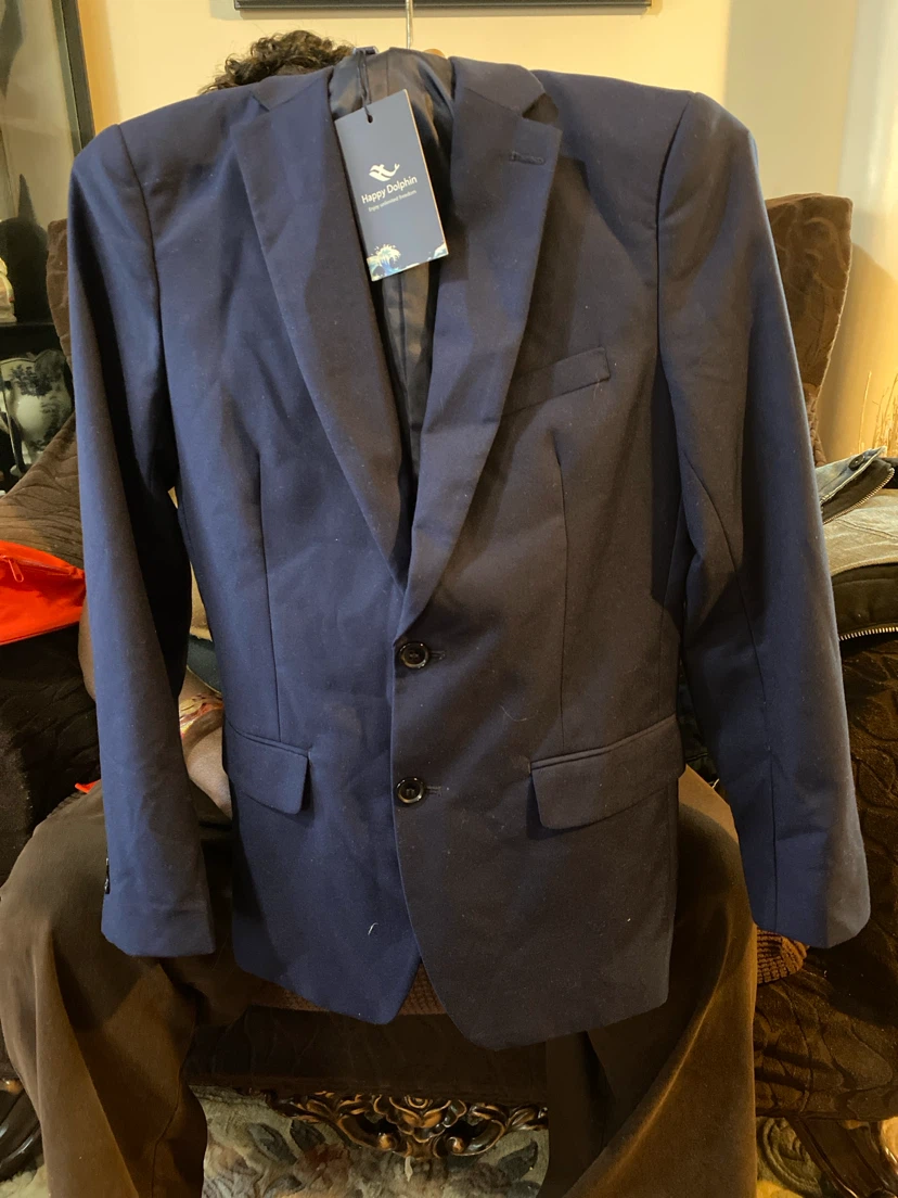 Happy Dolphin Boys Navy Blazer